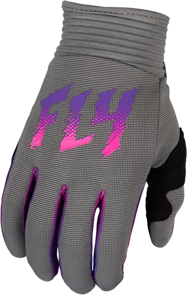 Fly Racing F-16 Gloves — Grey/Pink/Purple