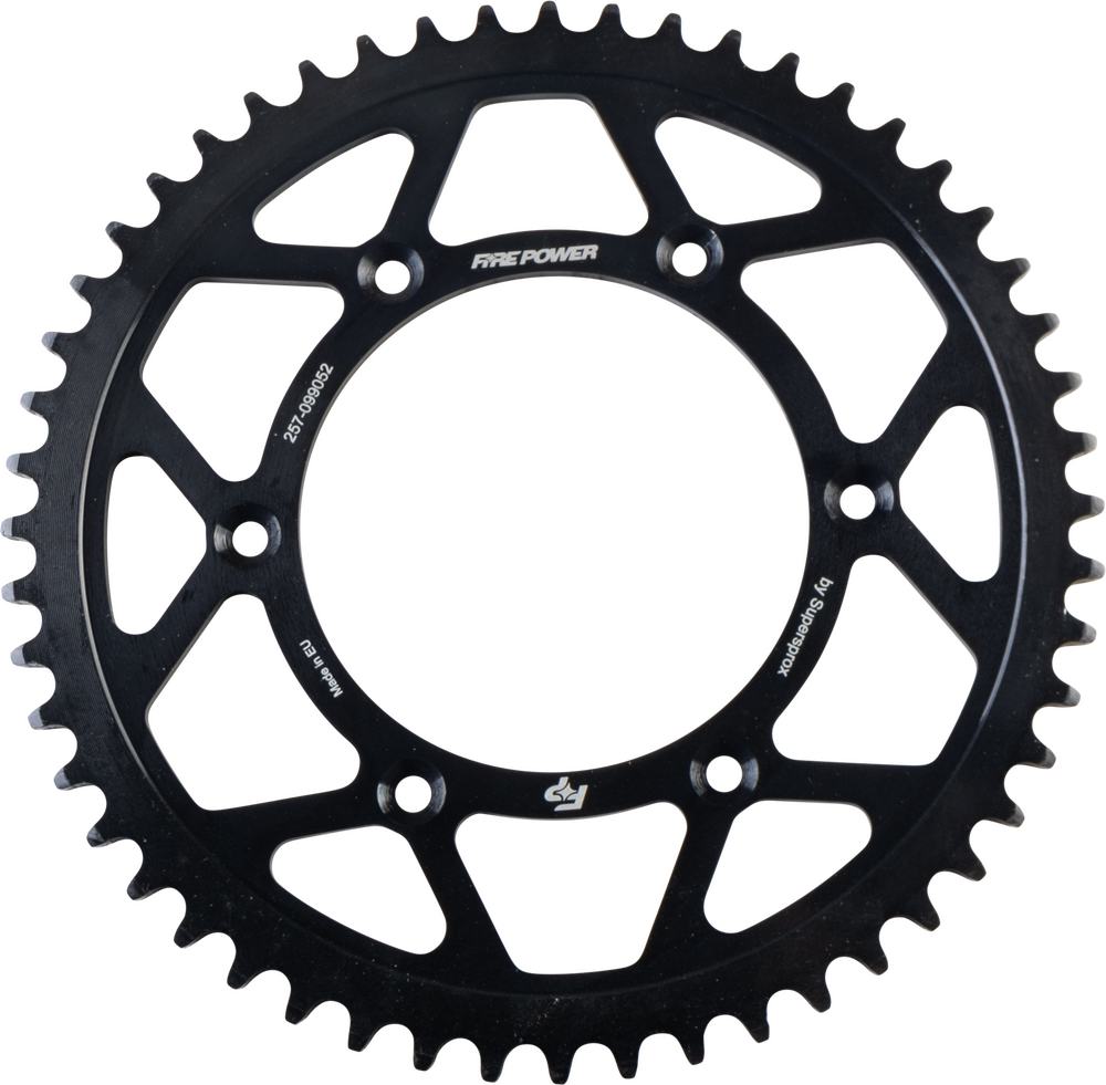 FIRE POWER REAR SPROCKET STEEL 52T BLK