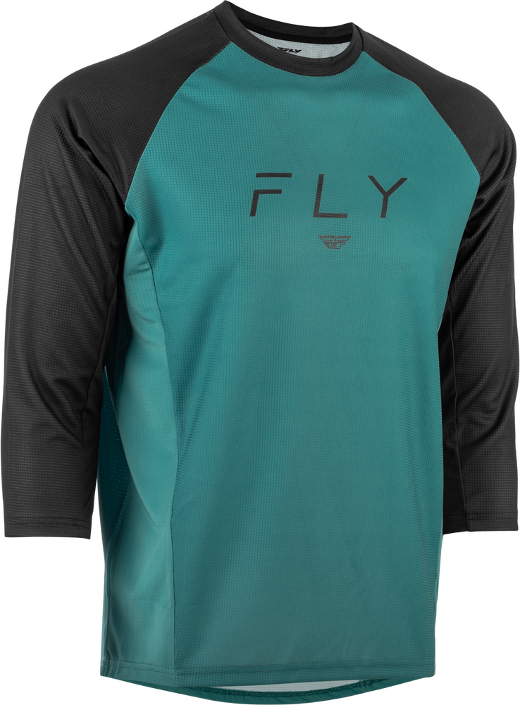 Fly Racing Ripa 3/4 Sleeve Jersey — Evergreen/Black