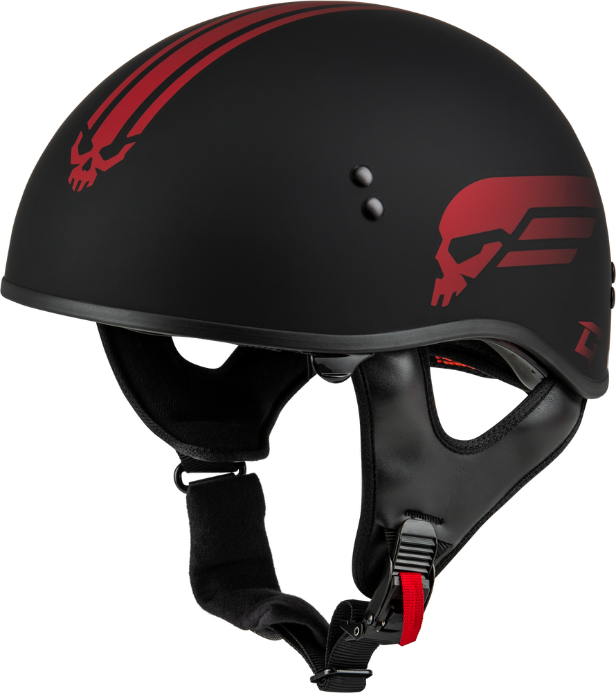 HH-65 RETRIBUTION HELMET MATTE BLACK/RED 2X