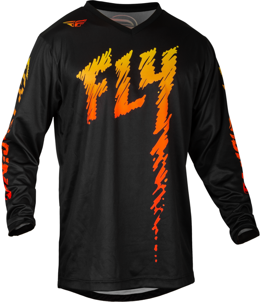 Fly Racing F-16 Jersey — Black/Yellow/Orange