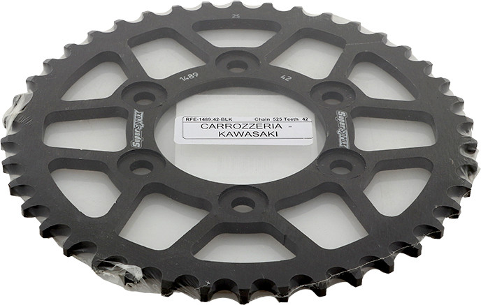 SUPERSPROX REAR SPROCKET STEEL 42T-525 BLK KAW