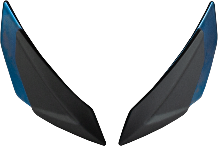Fly Racing Sentinel Front Side Vents (2022) — Blue Chrome