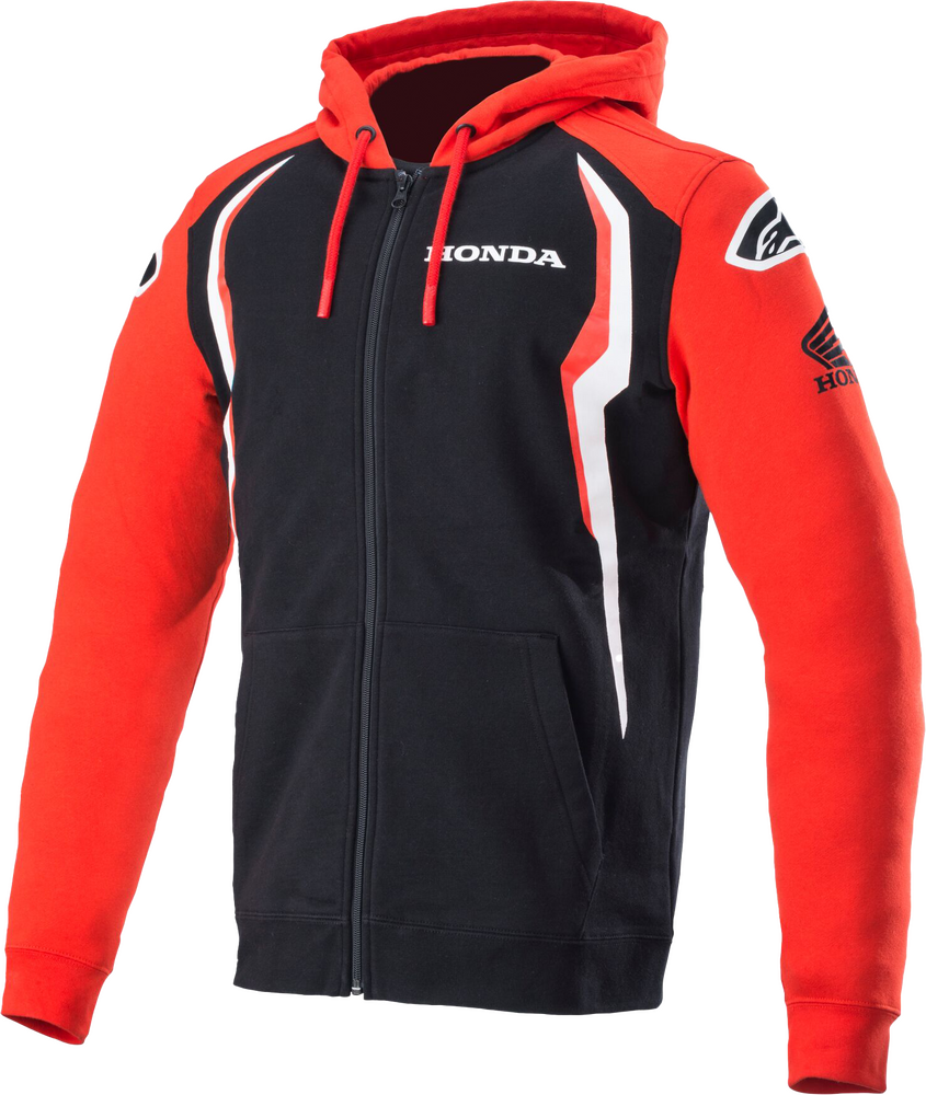 HONDA ZIP HOODIE RED/BLACK SM