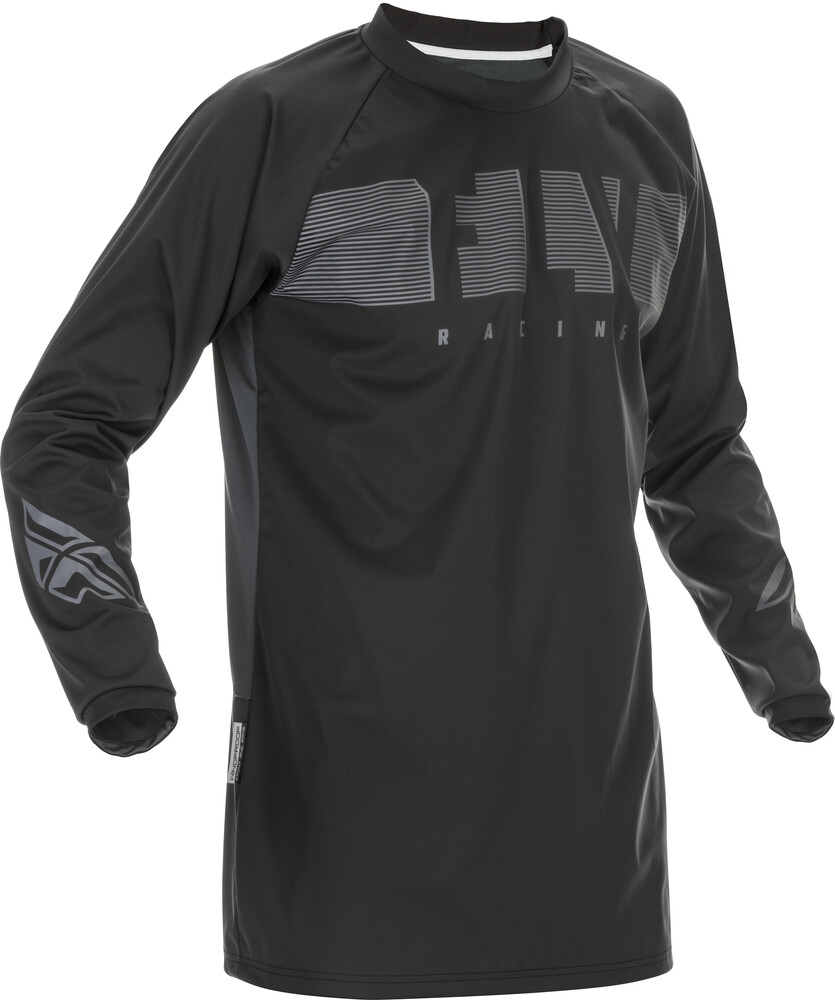 FLY RACING WINDPROOF JERSEY BLACK/GREY LG