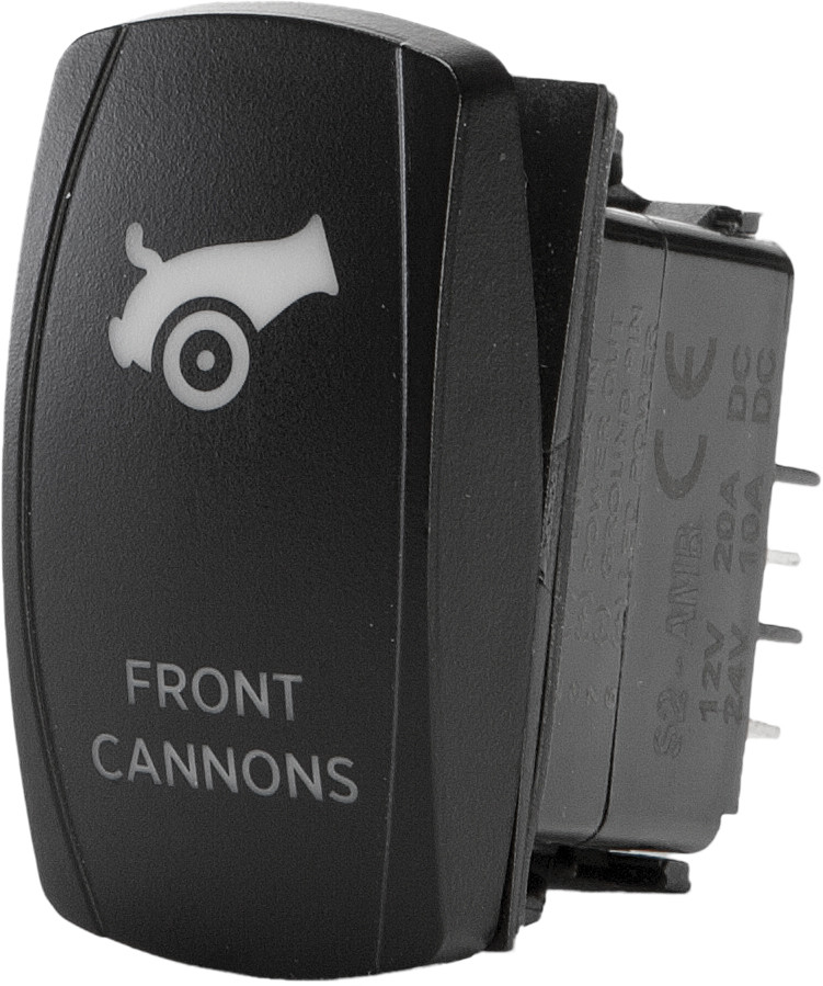 FLIP FRONT CANNONS DASH SWITCH PRO SERIES BACKLIT