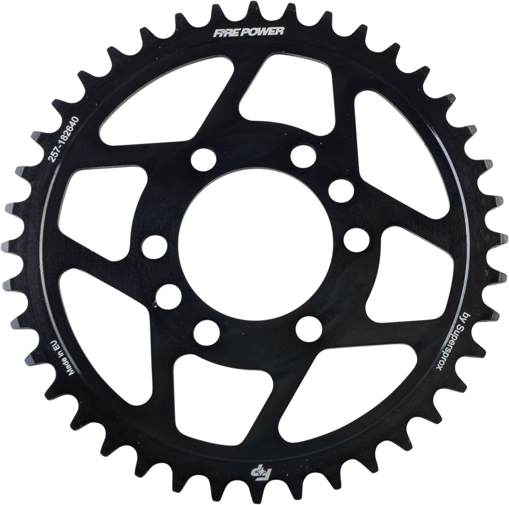 FIRE POWER REAR SPROCKET STEEL 40T BLK
