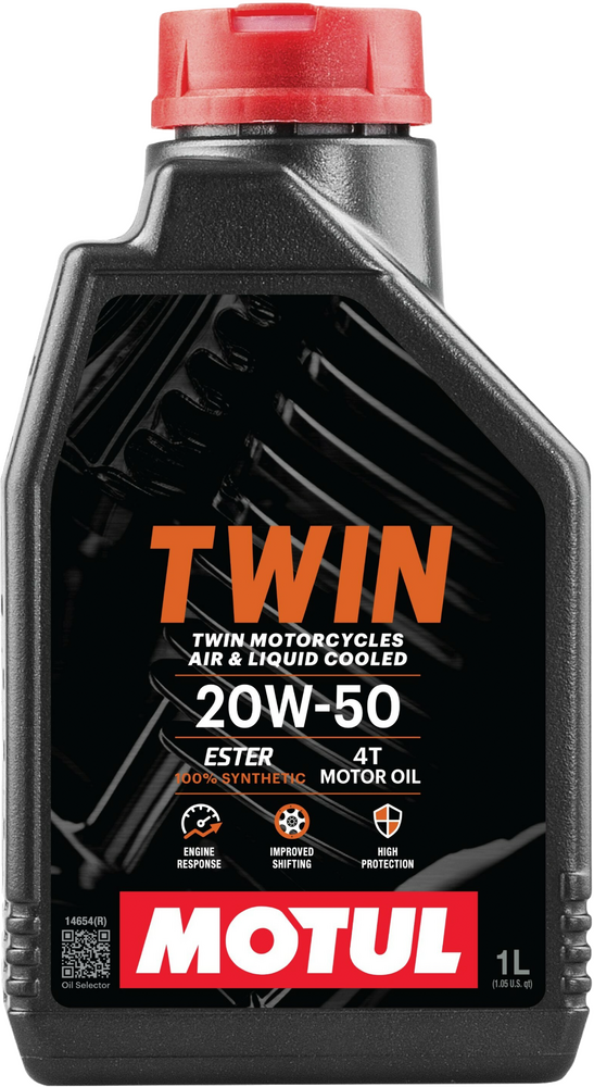 MOTUL MOTUL TWIN 100% SYN 20W50 QT