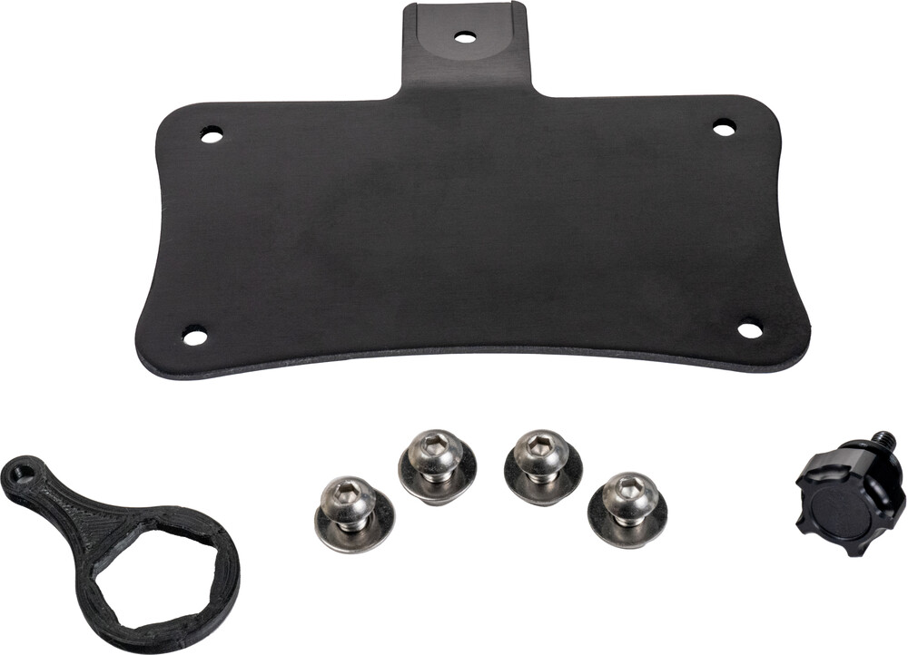 Hofmann Designs Laydown License Plate Mount Black