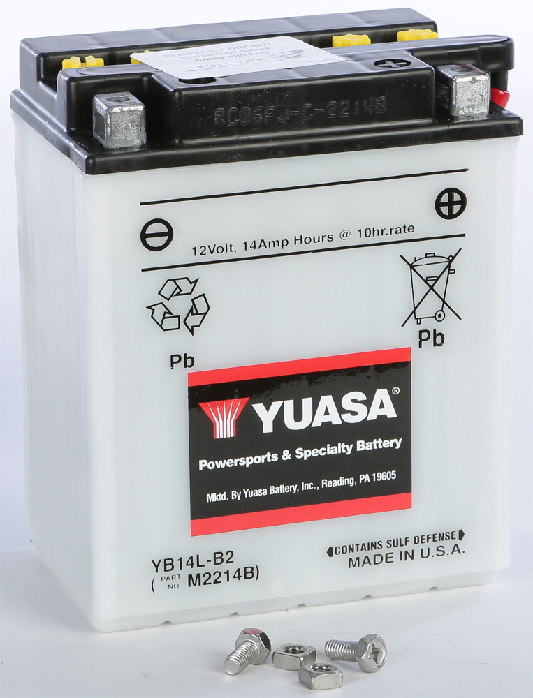 YUASA BATTERY YB14L-B2 CONVENTIONAL