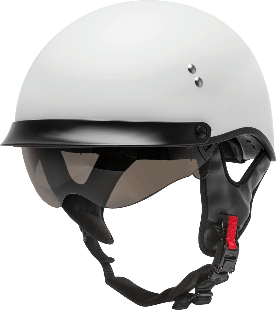 HH-65 HALF HELMET FULL DRESSED MATTE WHITE 2X