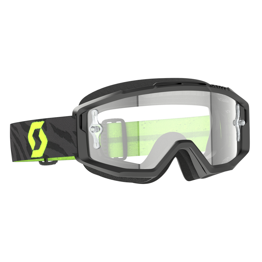 Scott Split OTG Goggle — Zebra Black/ Neon Yellow