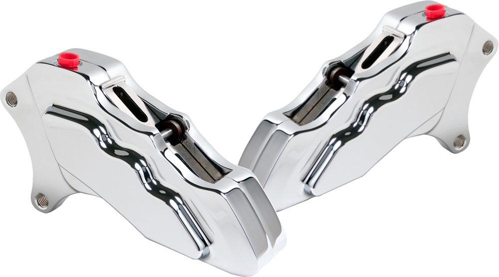 6 PIST FRONT DUAL CALIPER KIT CHROME 00-UP W/ 11.5" ROTOR