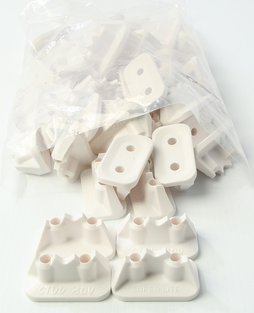 STUD BOY SUPER-LITE PRO SERIES DOUBLE BACKERS 0.75" 48/PK WHITE