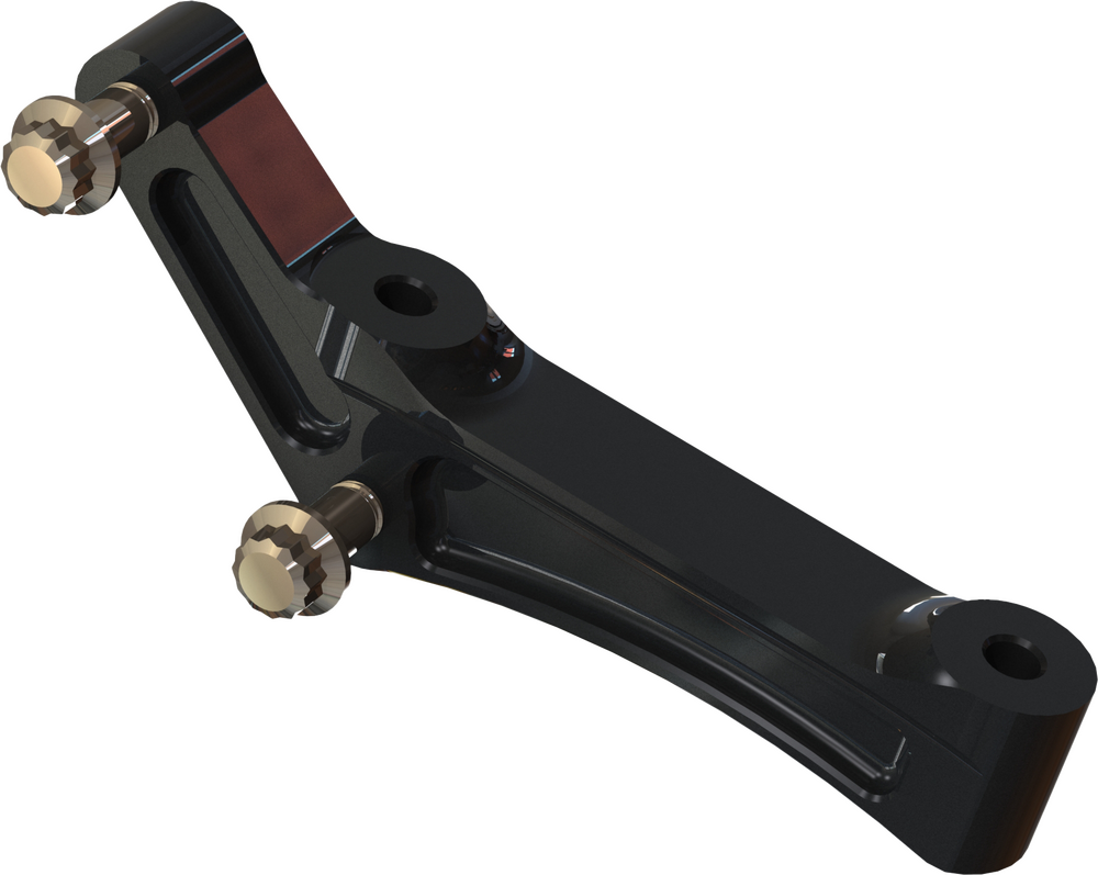 RADIAL MOUNT ADAPT BRACKET UNIV RH/LH BLACK