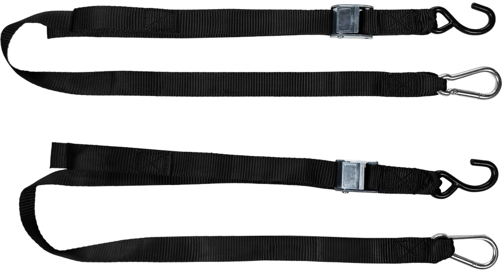 Fire Power 1.5" X 6' Tie-Down Soft-Tie Black 2/PK