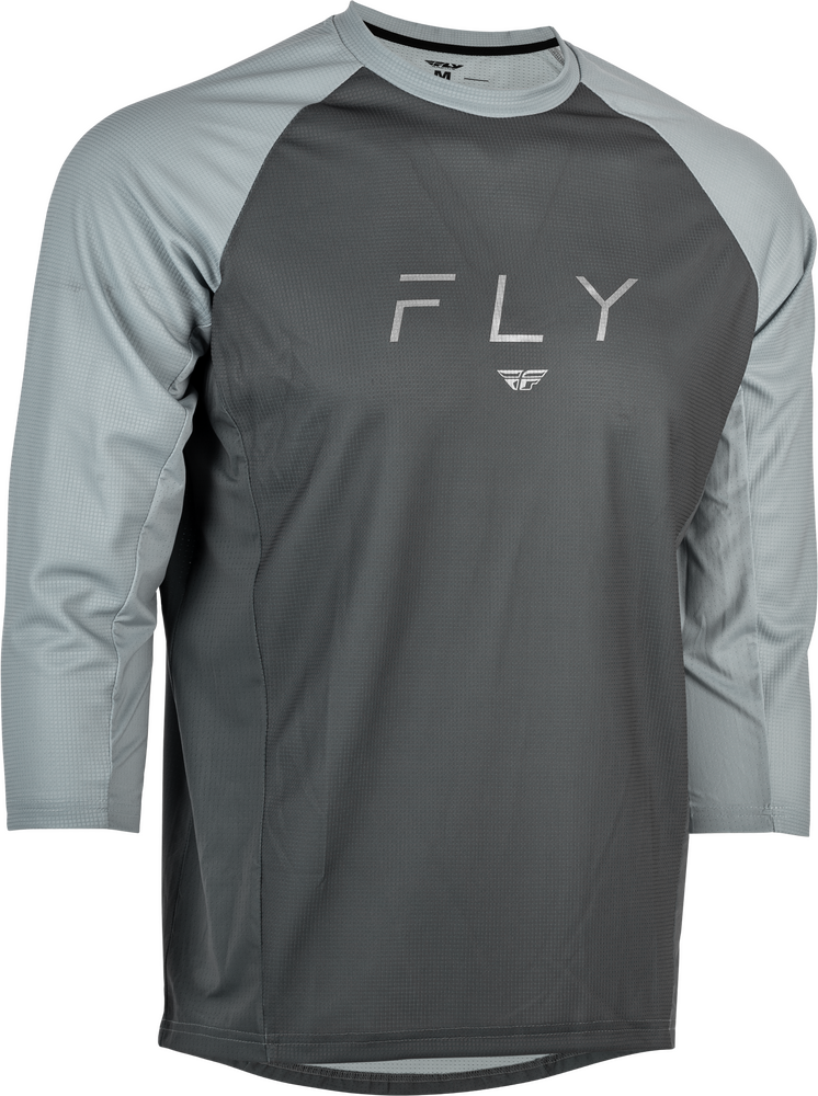 Fly Racing Ripa 3/4 Sleeve Jersey — Grey/Light Grey