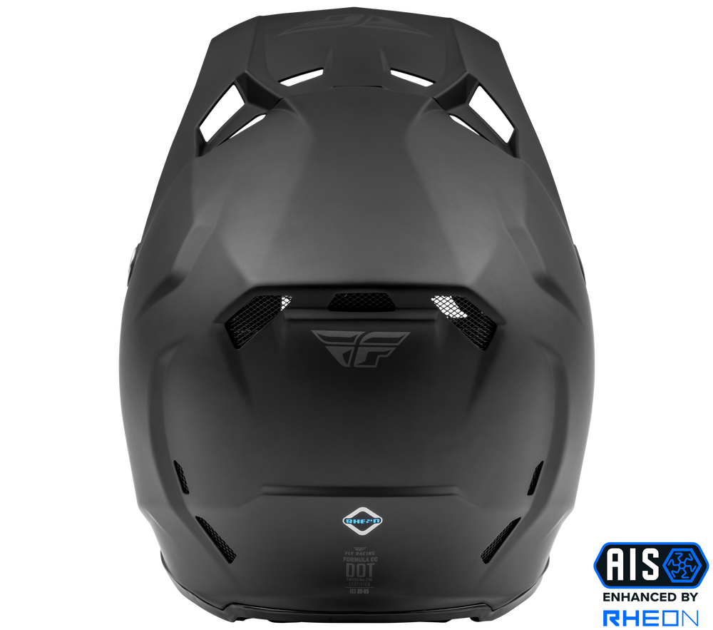 FLY RACING YOUTH FORMULA CC SOLID HELMET MATTE BLACK YL