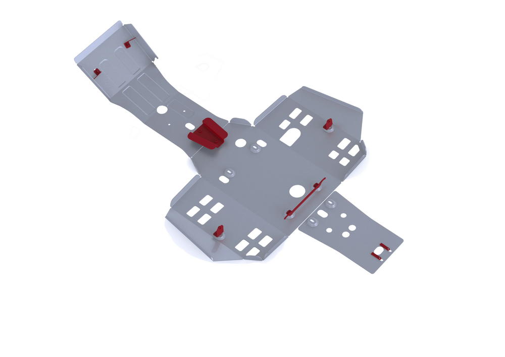 Rival Powersports Usa Alloy Central Skid Plate Hon