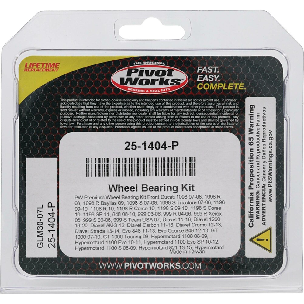 PIVOT WORKS WHEEL BEARING KIT PREMIUM