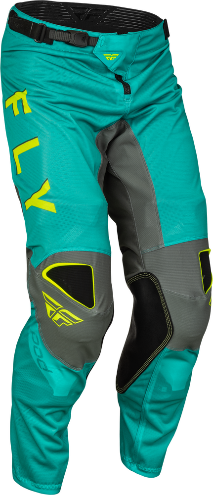 Fly Racing Kinetic Mesh Kore Pants — Hi-Vis Yellow/Teal/Grey