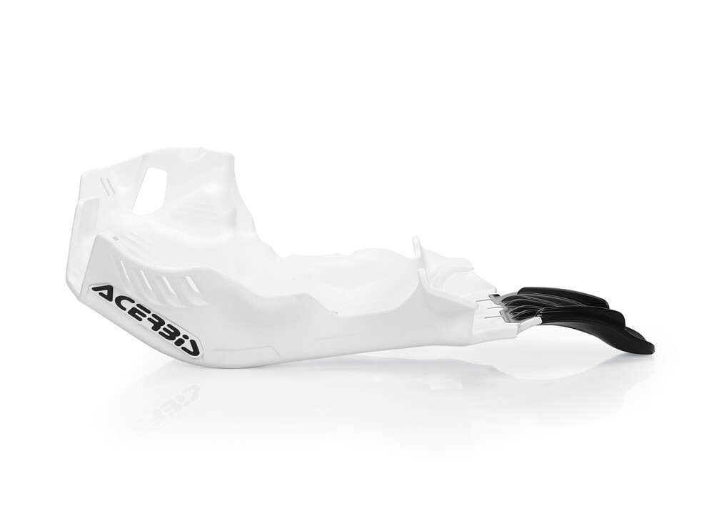 ACERBIS SKID PLATE W/LINKAGE GUARD WHITE/BLACK