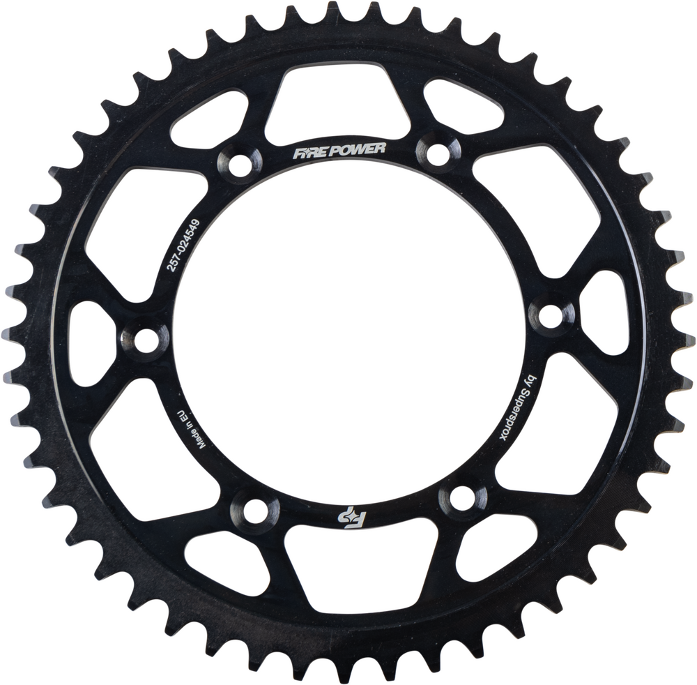 FIRE POWER REAR SPROCKET STEEL 49T BLK