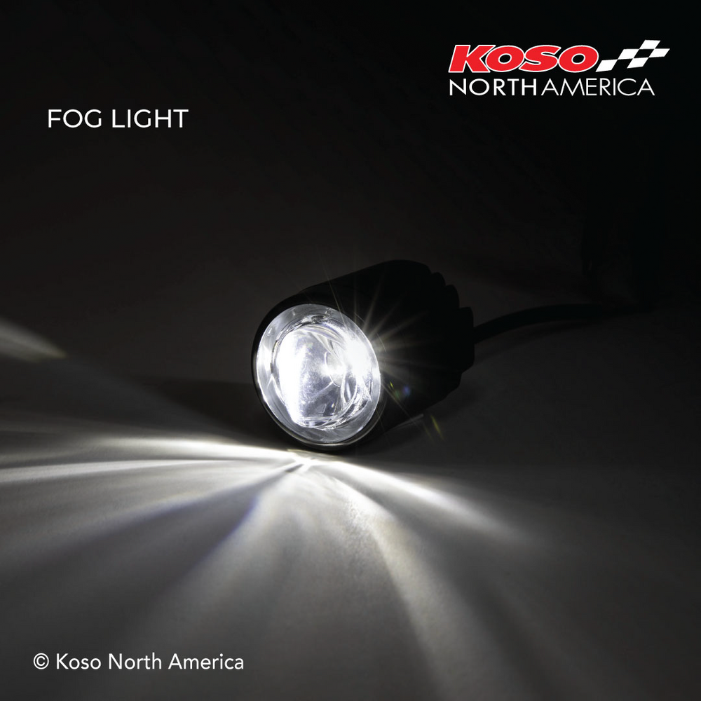 KOSO MINI LED FOG LIGHT BLACK EACH