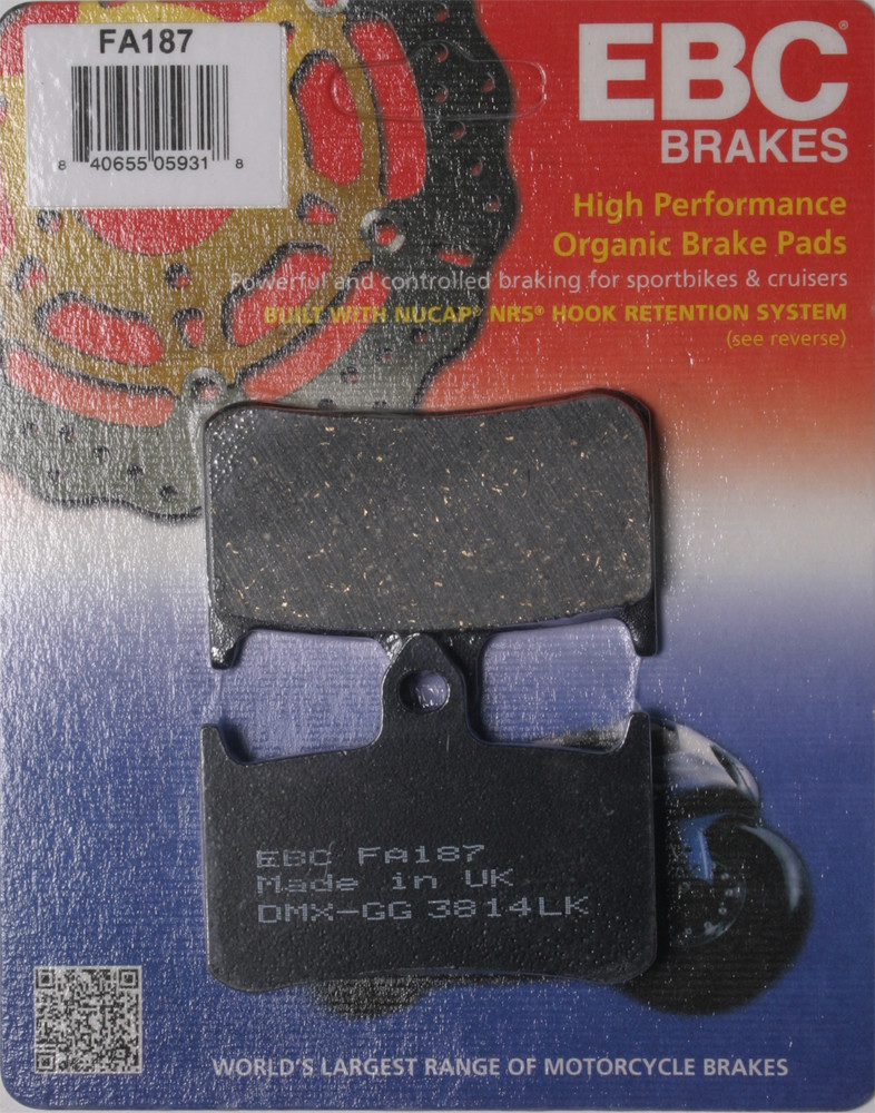 EBC FA187 Organic Front Brake Pads