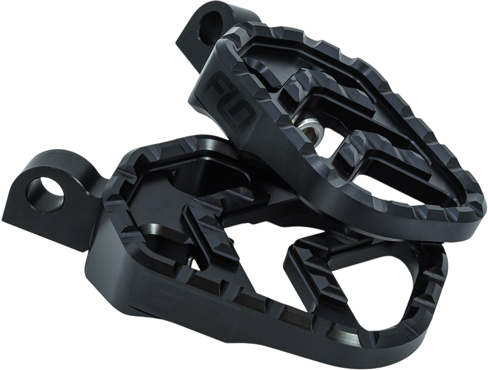 Flo Motorsports Savage Series Footpegs Black M8 Softail Passenger