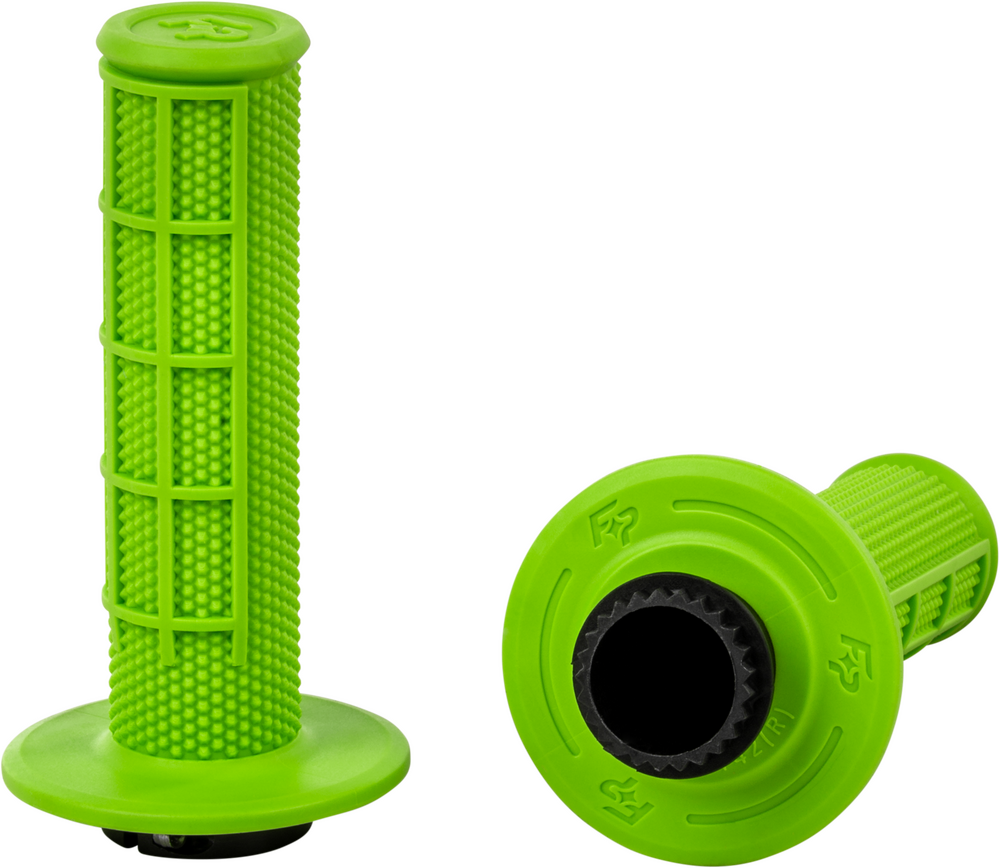 Fire Power Control MX Lock-On Grips Green Half Waffle