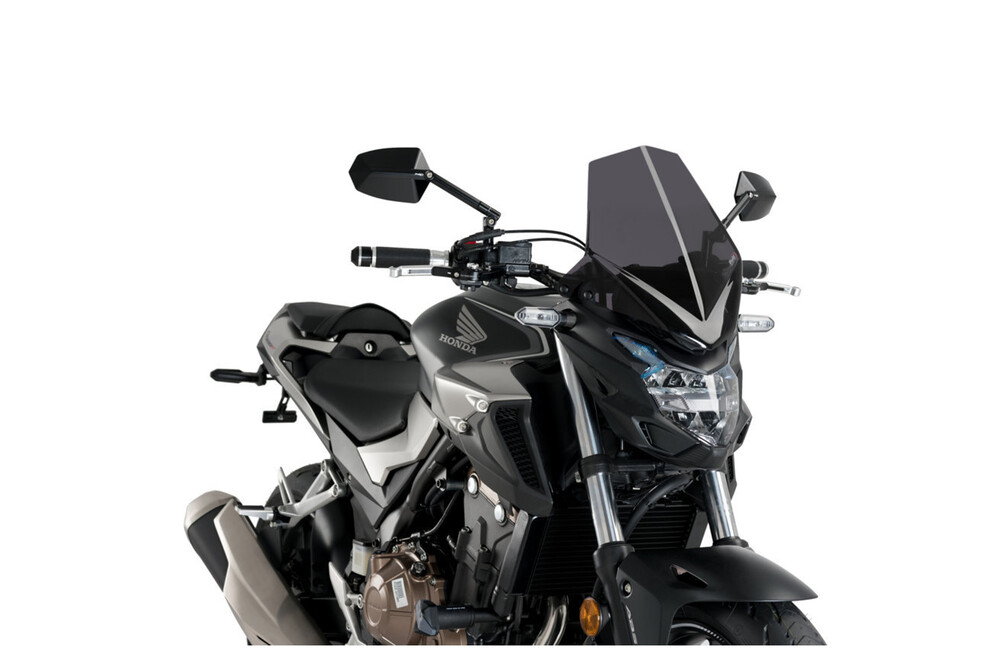 PUIG WINDSCREEN NAKED NEW GEN SPORT DARK SMOKE HON
