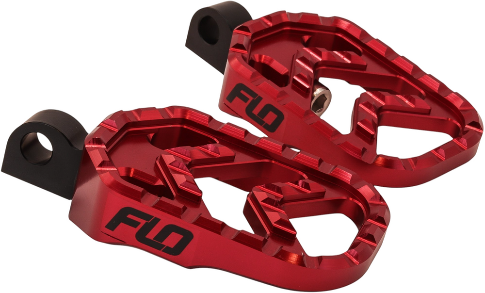 Flo Motorsports Savage Series Footpegs Red