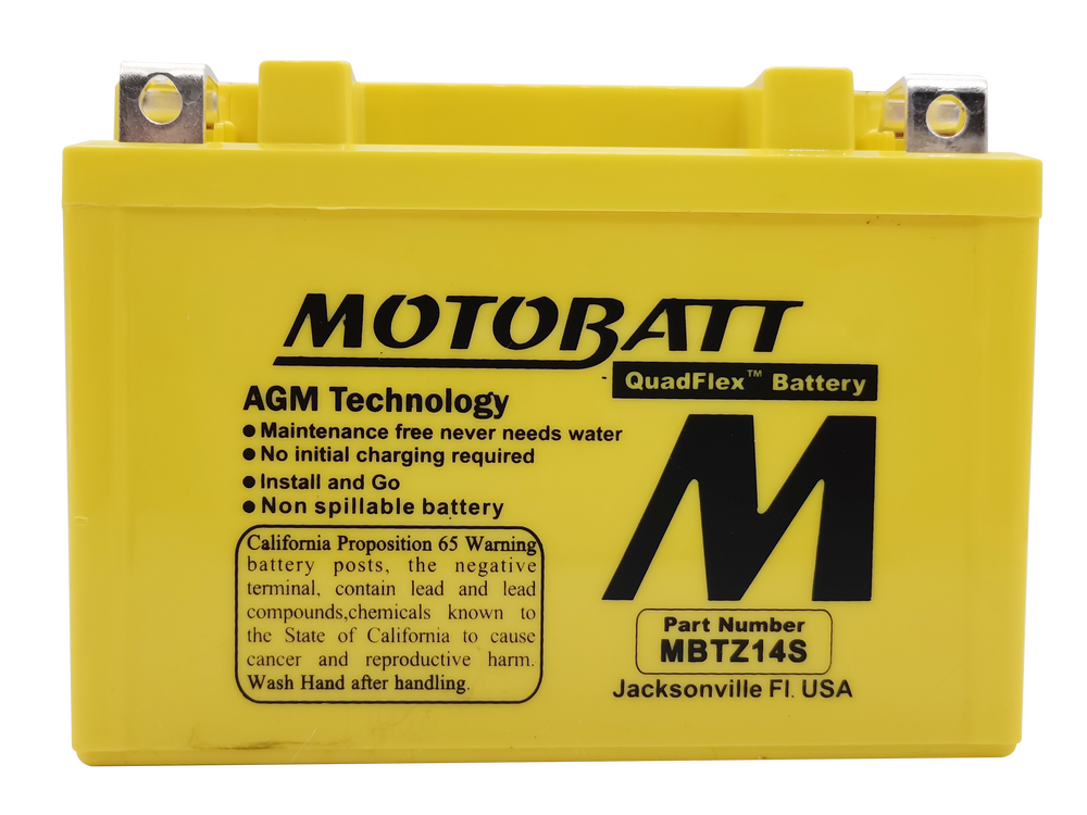 MOTOBATT BATTERY MBTZ14S SEALED FACTORY ACTIVATED