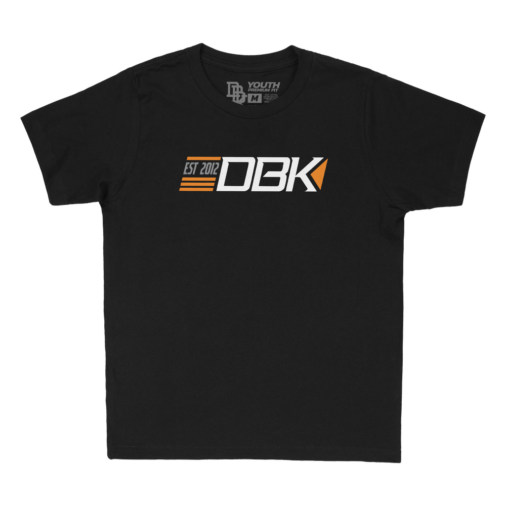 WE RACE YOUTH TEE BLACK YS