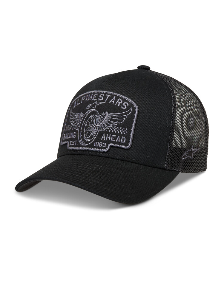 Alpinestars Heritage Patch Trucker Hat — Black/Grey