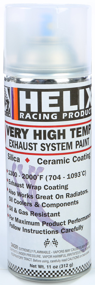 HELIX VERY HIGH TEMP EXHAUST SYSTEM PAINT SATIN CLEAN 11OZ