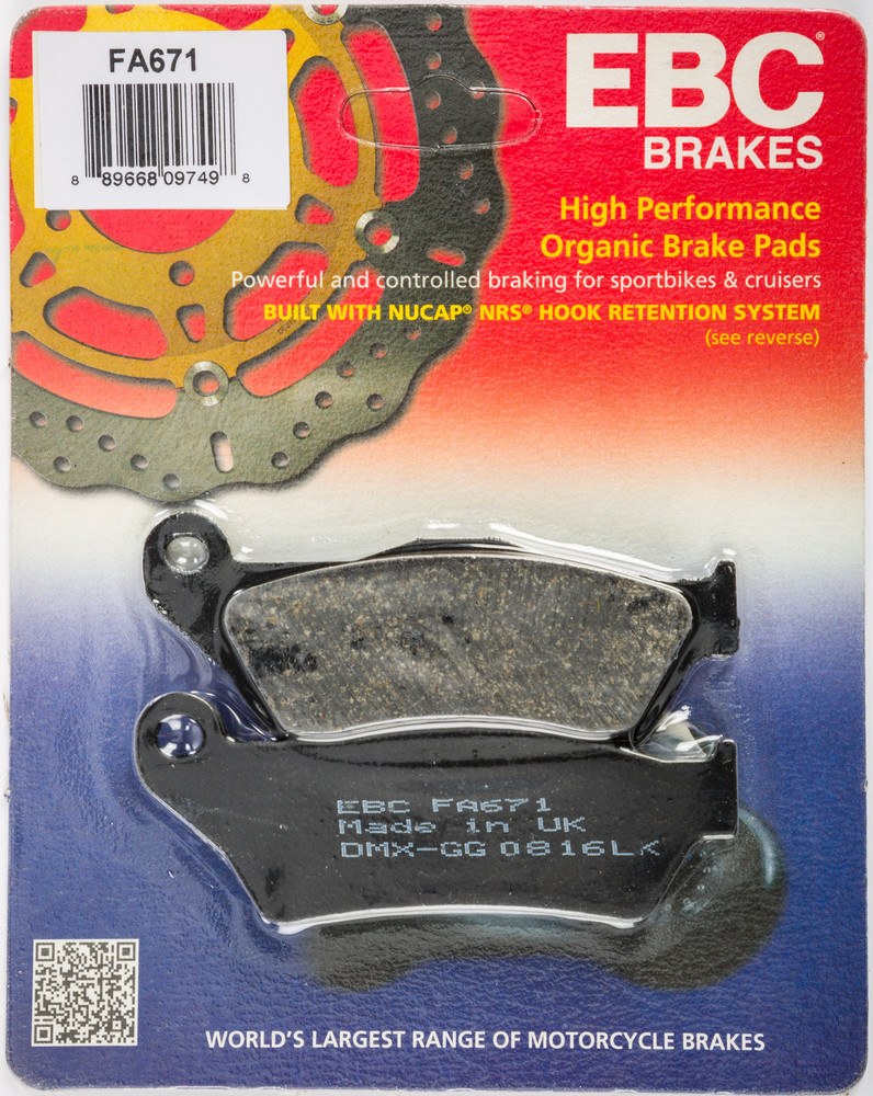 EBC FA671 Organic Rear Brake Pads