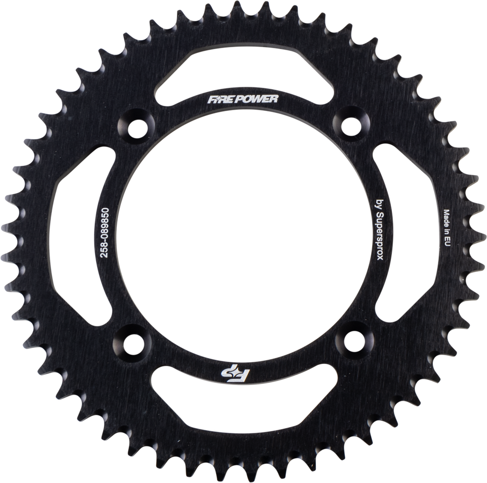 FIRE POWER REAR SPROCKET ALUMINUM 50T BLK