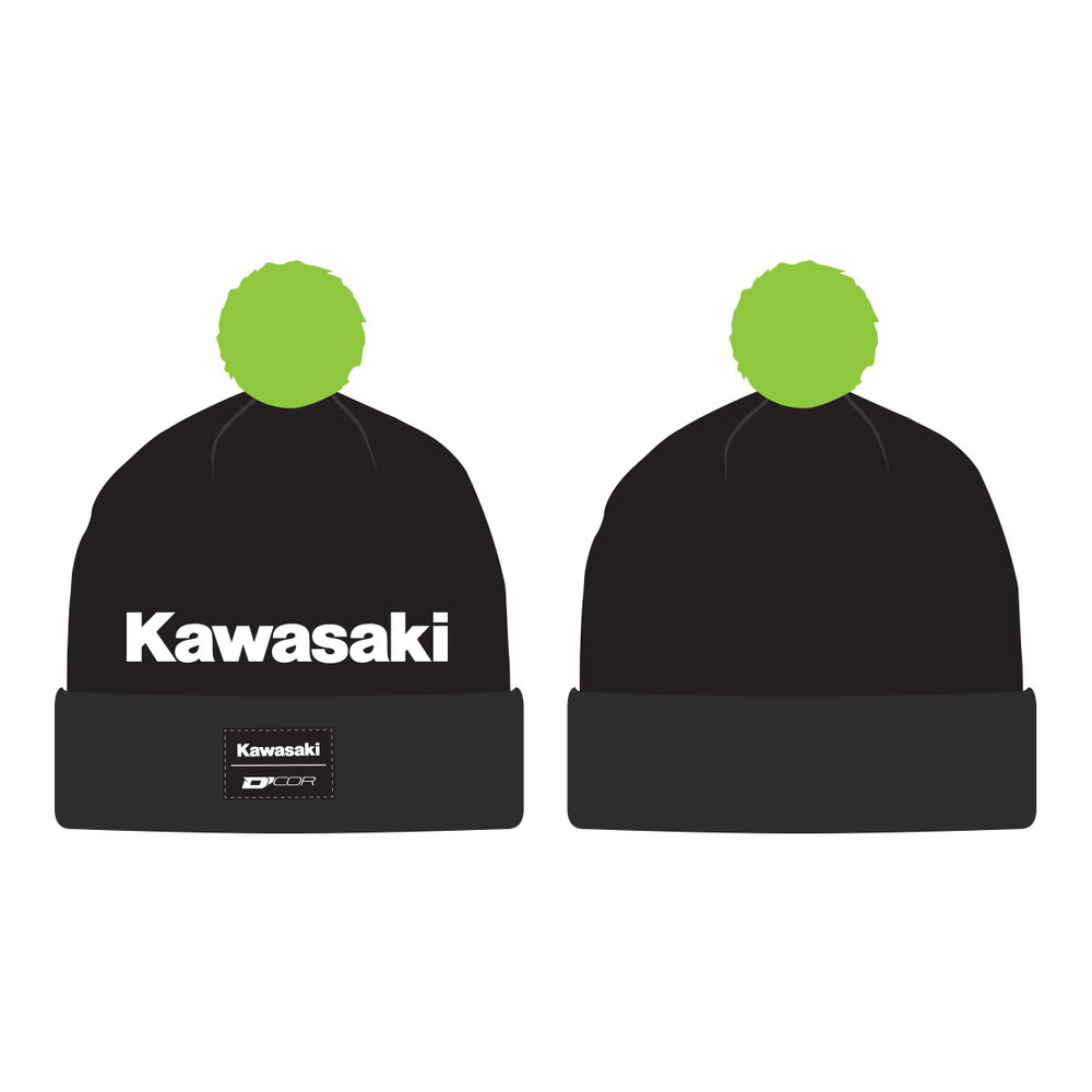 D-COR KAWASAKI BEANIE STRIPE BLACK