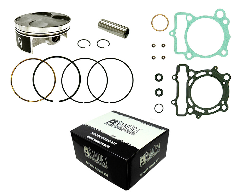 NAMURA TOP END KIT FRGD CHRM COMP CYL 76.95/STD 11:1 KAW/SUZ