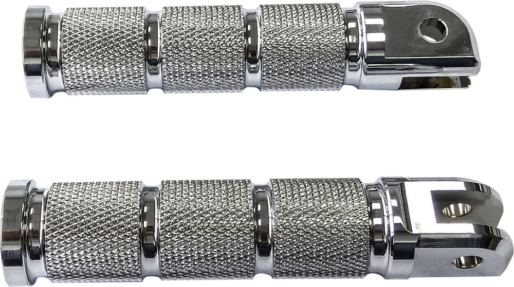Harddrive Rider Footpegs Retro Chrome M8 Softail