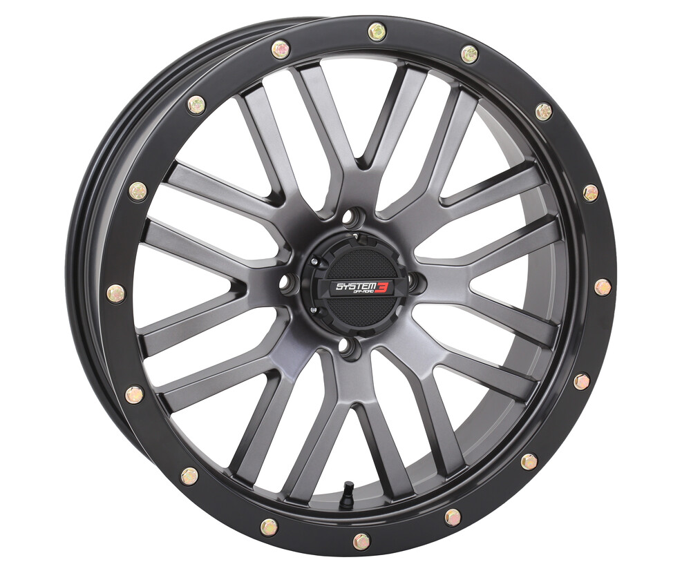 SYSTEM 3 ST3 WHEEL 20X7 4+2.5 (+10MM) 4/156 MATTE GUNMETAL GREY/BLAC