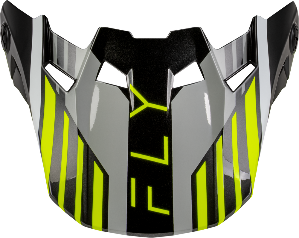 Fly Racing Formula CC Strike Helmet Accessories (2027) — Grey/Black/Hi-Vis Yellow