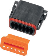 NAMZ CUSTOM CYCLE 12-WIRE BLACK DEUTSCH PLUG & WDGLCK HD# 72119-94BK