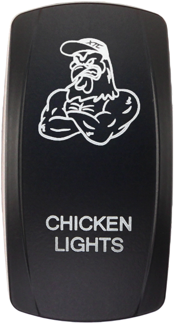 XTC POWER PRODUCTS DASH SWITCH ROCKER FACE CHICKEN LIGHTS