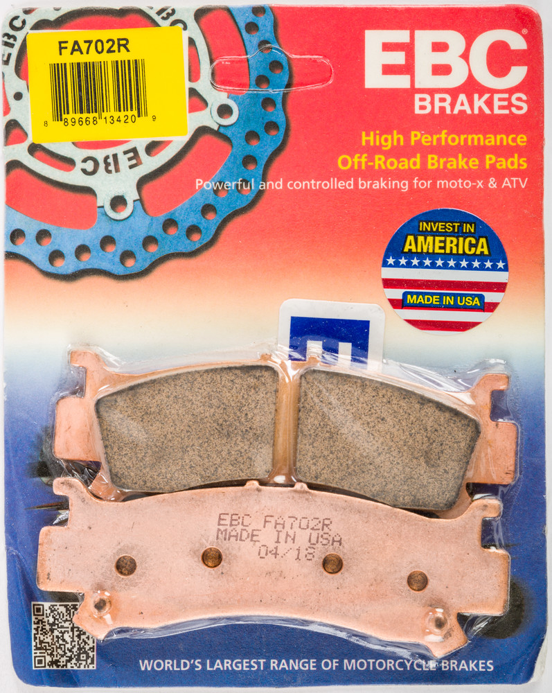 EBC BRAKE PADS FA702R SINTERED R SERIES