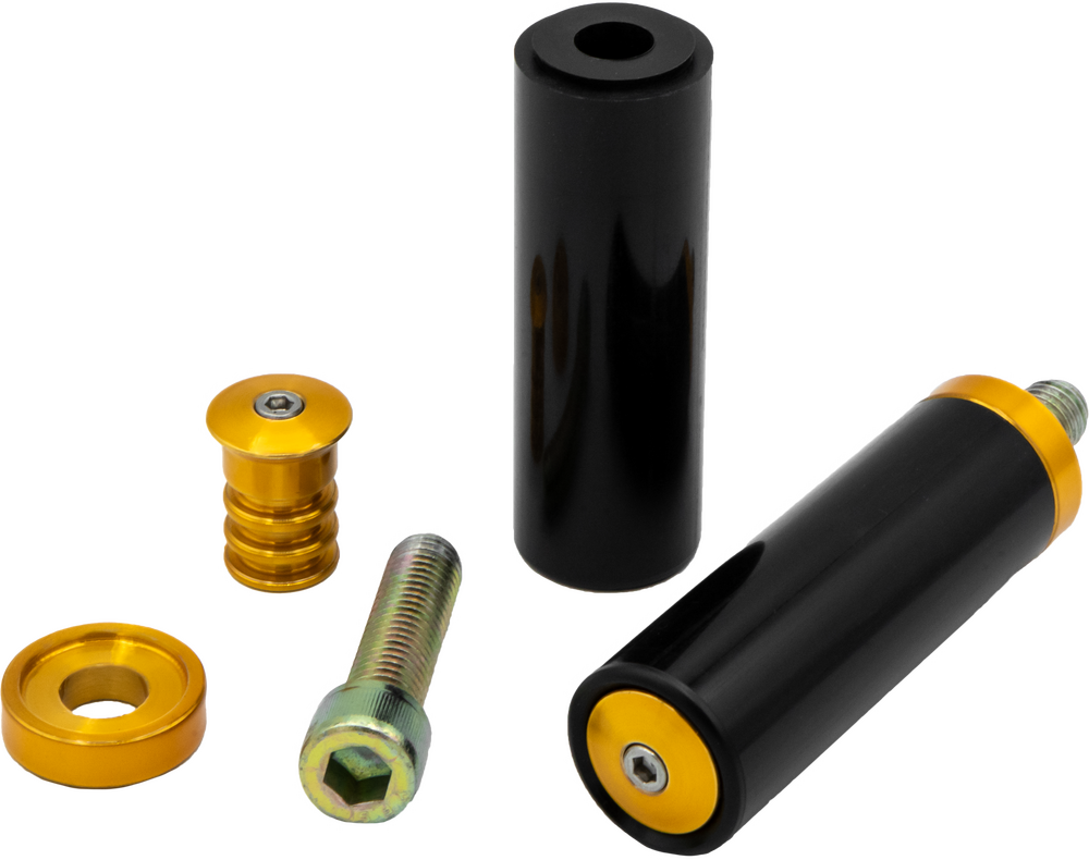 Santoro Fabworx Frame Mount Rear Peg Replacement Sliders For Harley Softail 2018-2025