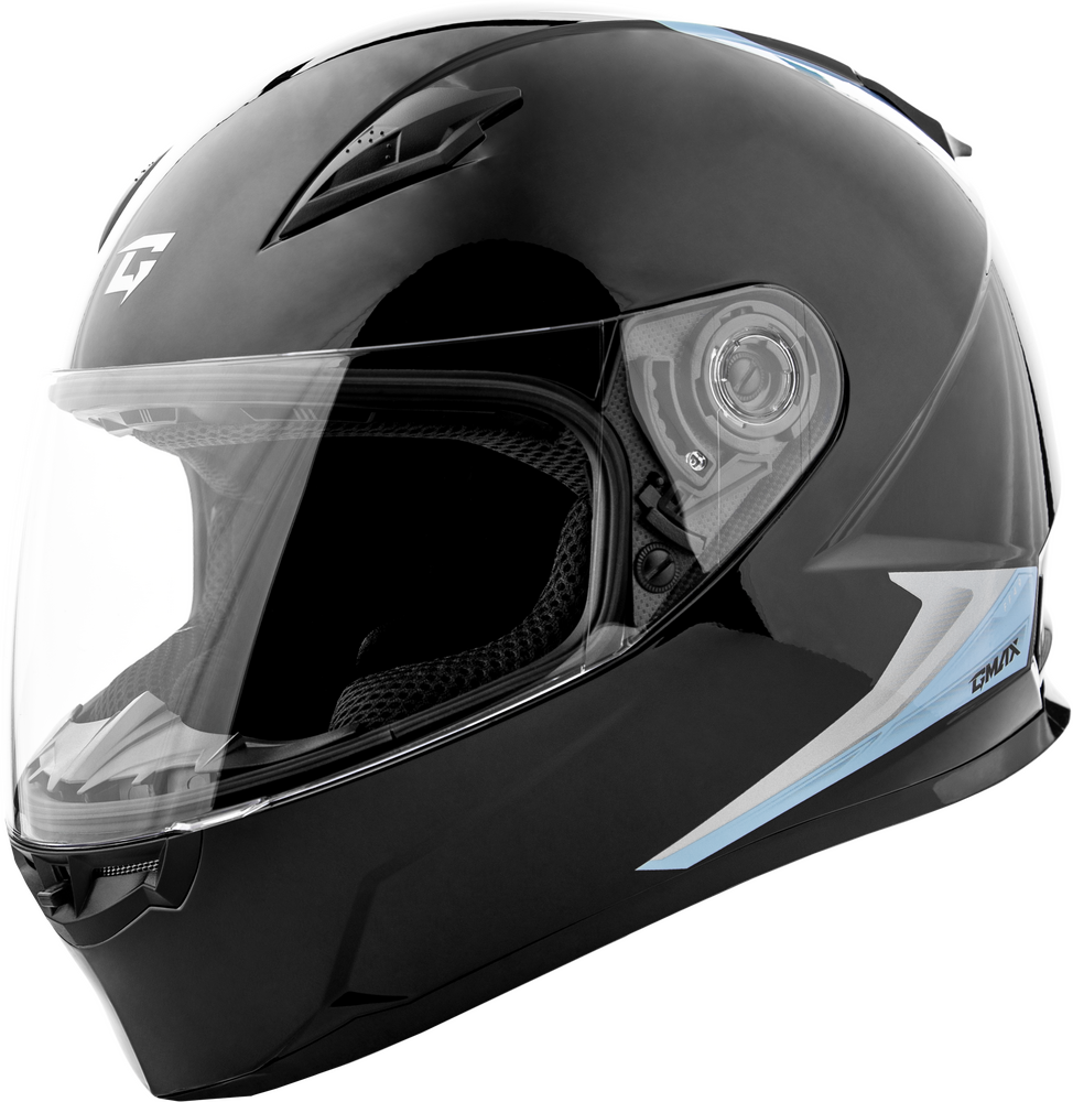 Gmax FF-49 Syth Helmet (2026) — Black/Silver/Blue