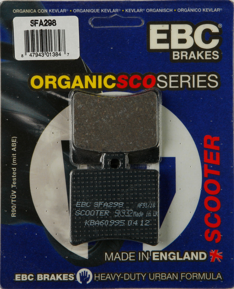 EBC BRAKE PADS SFA298 ORGANIC